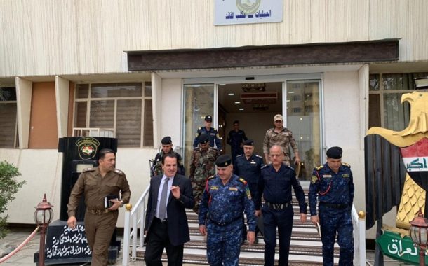 الاسدي يزور مقر قيادة عمليات الفرقة الاولى الشرطة الاتحادية
