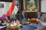 محافظ المثنى يلتقي وزير البلديات والاعمار والاسكان في مقر الوزارة بالعاصمة بغداد