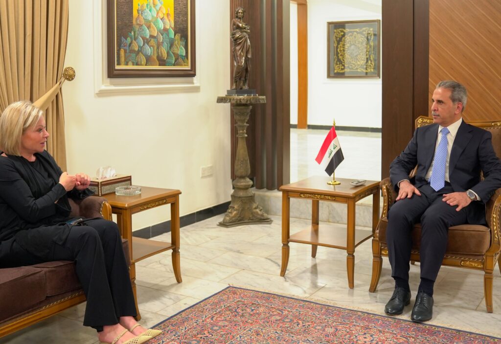 لانتهاء مهام عملها في العراق.. رئيس مجلس القضاء الأعلى يستقبل بلاسخارت